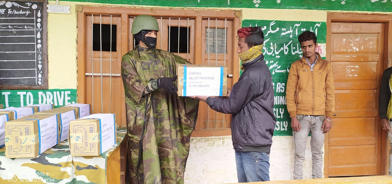 Indian army contribution against corona