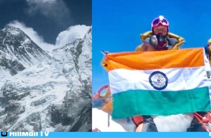 उत्तराखंड के विंग कमांडर विक्रांत उनियाल ने एवरेस्ट में राष्ट्रगान गाकर फहराया तिरंगा