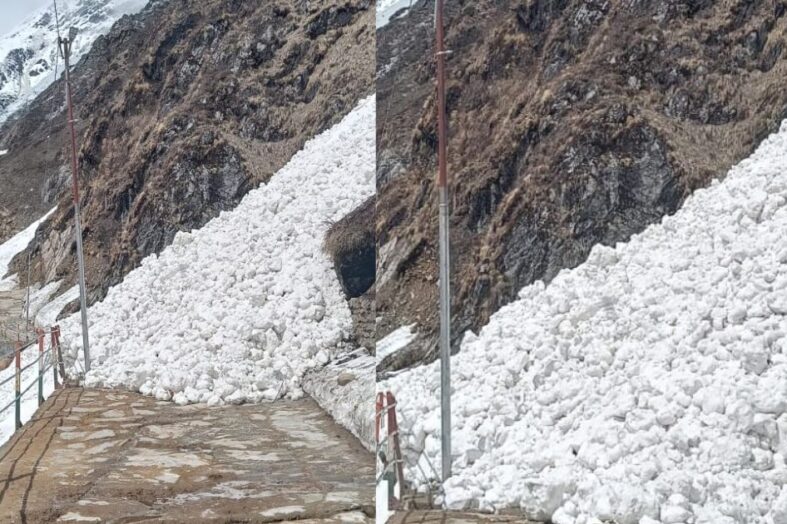 भैंरों एवं कुबेर गदेरे में ग्लेशियर टूटने से केदारनाथ यात्रा मार्ग कुछ समय के लिए हुआ बंद