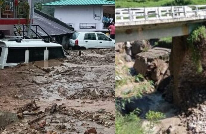 उत्तराखंड में तेज बारिश और बादल फटने से भारी तबाही