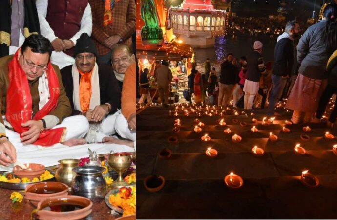 रामलला की प्राण प्रतिष्ठा पर पूरे देश में मनाई जा रही है दीपावली, सीएम धामी ने हरकीपैड़ी में दीपोत्सव व विशेष आरती में लिया हिस्सा