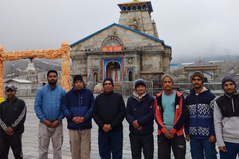 बीकेटीसी का अग्रिम दल केदारनाथ धाम में तैनात