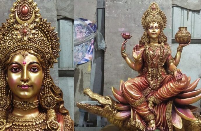 मां गंगा जी की मूर्ति का किया गया अनावरण
