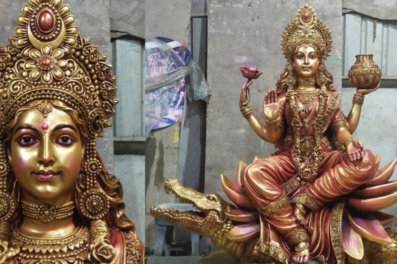 मां गंगा जी की मूर्ति का किया गया अनावरण