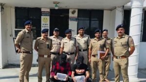 वाहन में तोडफोड और हवाई फायरिंग कर आंतक फैलाने के दो आरोपी गिरफ्तार