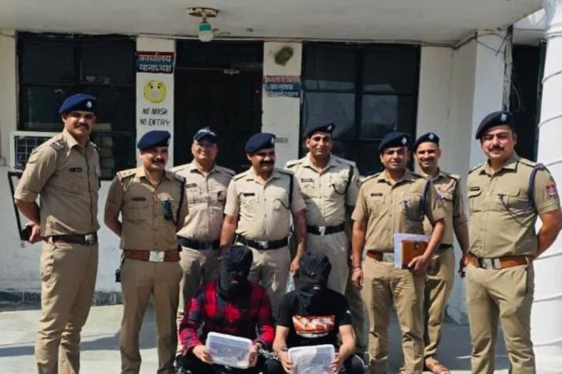वाहन में तोडफोड और हवाई फायरिंग कर आंतक फैलाने के दो आरोपी गिरफ्तार