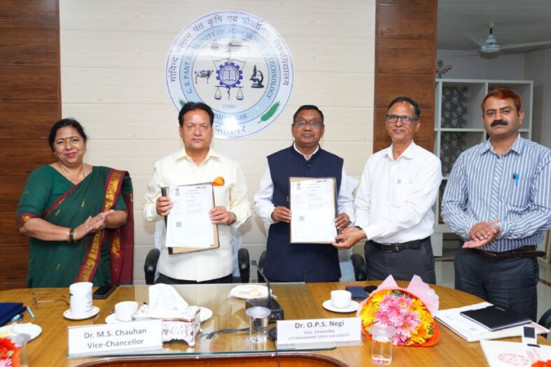 पन्तनगर विश्वविद्यालय एवं उत्तराखण्ड मुक्त विश्वविद्यालय तथा नेक्सीकान कम्पनी के साथ करार