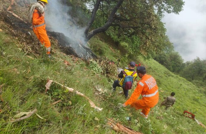 बस और लोडर की भीषण टक्कर तीन की मौत, 14 घायल