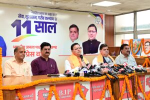 केन्द्र की मोदी सरकार के 11 साल का कार्यकाल रहा ऐतिहासिकः धामी