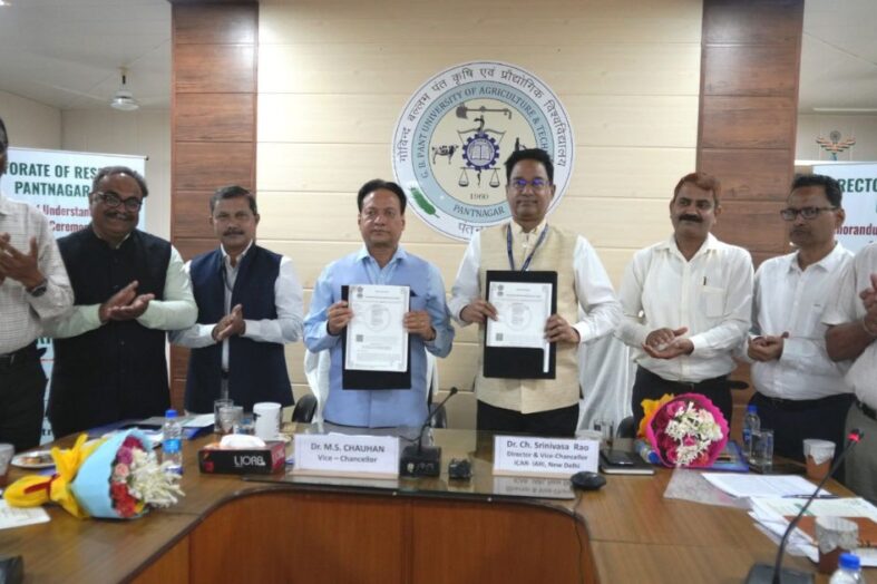 पंतनगर विश्वविद्यालय और आईएआरआई, नई दिल्ली के बीच हुआ ऐतिहासिक समझौता