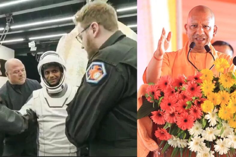अंतरिक्ष से लौटा लखनऊ का लाल, सीएम योगी ने ग्रुप कैप्टन शुभांशु शुक्ला को दी बधाई