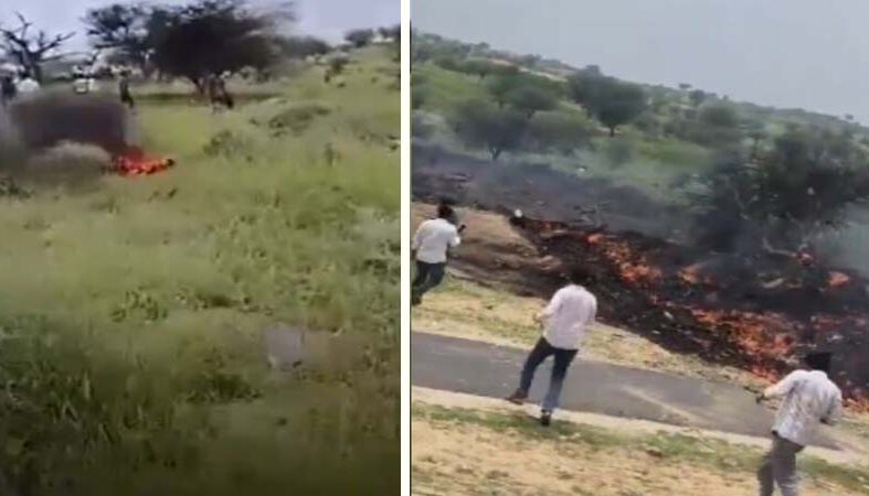 राजस्थान के चुरू में वायुसेना का विमान क्रैश, दोनों पायलटों की मौत