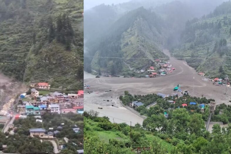 उत्तरकाशी के धराली गांव में बादल फटने से भारी तबाही, 4 की मौत, कई लापता