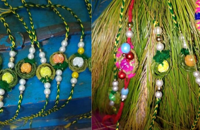 पिरूल से बनी राखियां: आत्मनिर्भरता, पर्यावरण संरक्षण और लोक पर्वों का अद्वितीय संगम