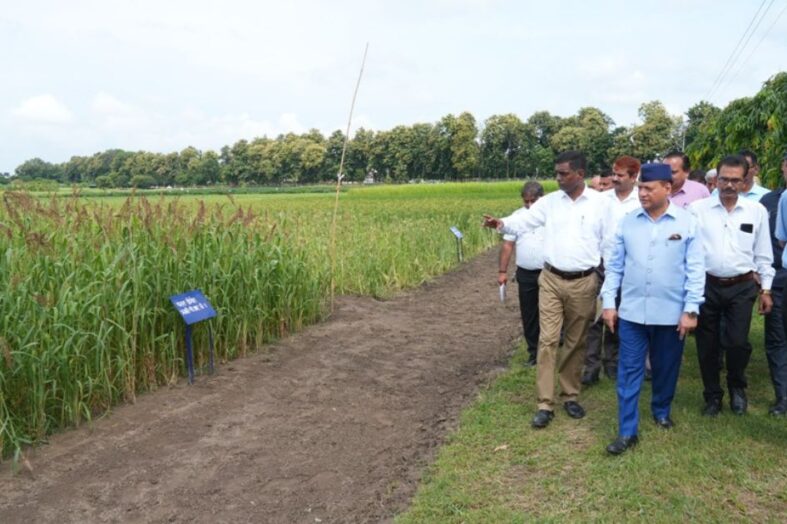 कृषि नवाचार की दिशा में पंतनगर विश्वविद्यालय की पहल : कुलपति ने फसल अनुसंधान केंद्र का किया निरीक्षण