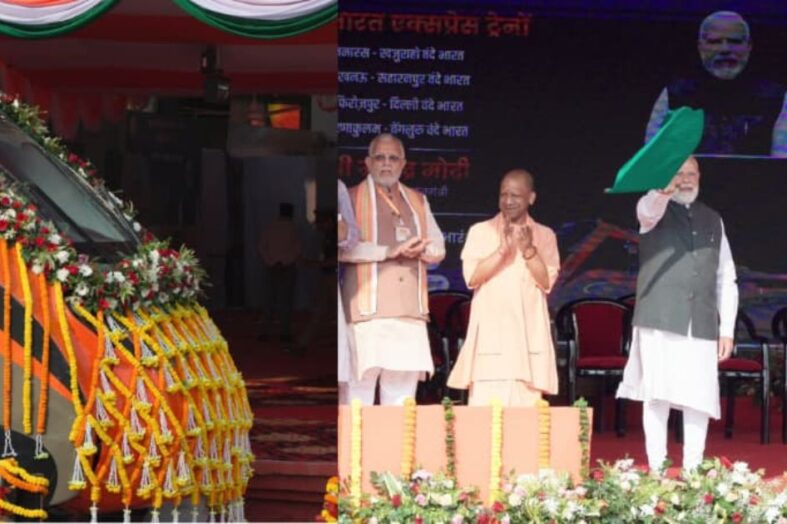 पीएम मोदी ने काशी से चार नई वंदे भारत ट्रेनों को दिखाई हरी झंडी