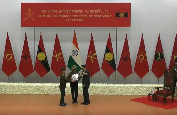 जीआरआरसी को मिला जीओसी-इन-सी मध्य कमान का प्रतिष्ठित यूनिट साइटेशन