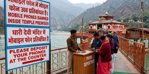 धारी देवी मंदिर परिसर में मोबाइल फोन के इस्तेमाल पर पूर्ण प्रतिबंध