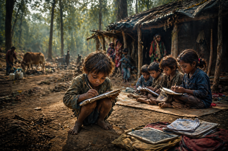 जंगल में बचपन गुम: वन गुर्जर बस्तियों में शिक्षा से दूर होते बच्चे, बुनियादी सुविधाओं का भी अभाव