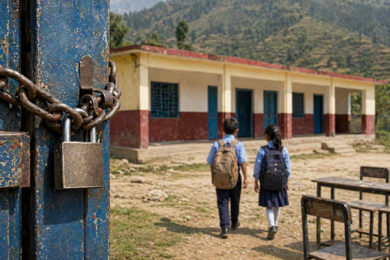 सूने स्कूल, सिमटती शिक्षा: पौड़ी में 23 विद्यालयों पर ताला, बढ़ता संकट