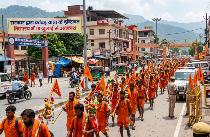 कांवड़ मेले की तैयारियां तेज: सुरक्षा के मद्देनजर 18 स्कूलों में अवकाश, होटल-ढाबों का फायर ऑडिट, पुलिस अलर्ट